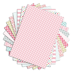 LOT 48 FS PAPIER IMPRIMES ROSE VERT GRIS