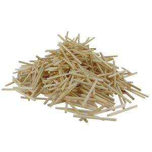 100 BÂTONNETS PLATS BOIS 15,5CM COLORIS NATUREL