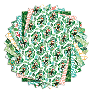 LOT 48 FS PAPIER IMPRIMÉS JUNGLE