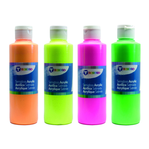 ACRYLIQUE FLUO 4 FLACONS 250 ML ASSORTIS