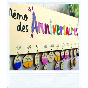 CALENDRIER DES ANNIVERSAIRES BOIS