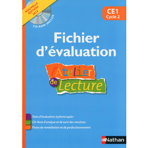 L'ATELIER DE LECTURE CE1 FICHIER D'EVALUATION ED.2013