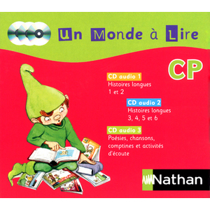 UN MONDE A LIRE CP SERIE ROUGE 3 CD AUDIO