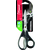 CISEAUX ADVANCED GREEN BOUTS POINTUS 17CM