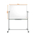 1 TABLEAU BLANC PIVOTANT MOBILE MAGNETIQUE EN ACIER LAQUE 150 X 120 CM