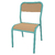 CHAISE 401 TAILLE 2 COLORIS HETRE/VERT D'EAU