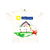 T-SHIRT EN COTON BLANC POUR ENFANT 100G / M2. TAILLE 6ANS