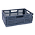 1 CAISSE PLASTIQUE PLIABLE 43X29X16CM BLEU